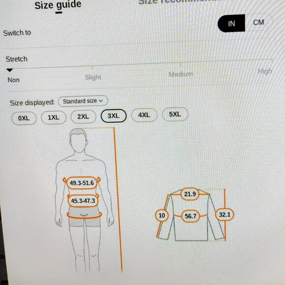 Vintage Bowling Pattern Water Ripple Print Men's Plus Size 3X Button-Up Shirt - Picture 3 of 6